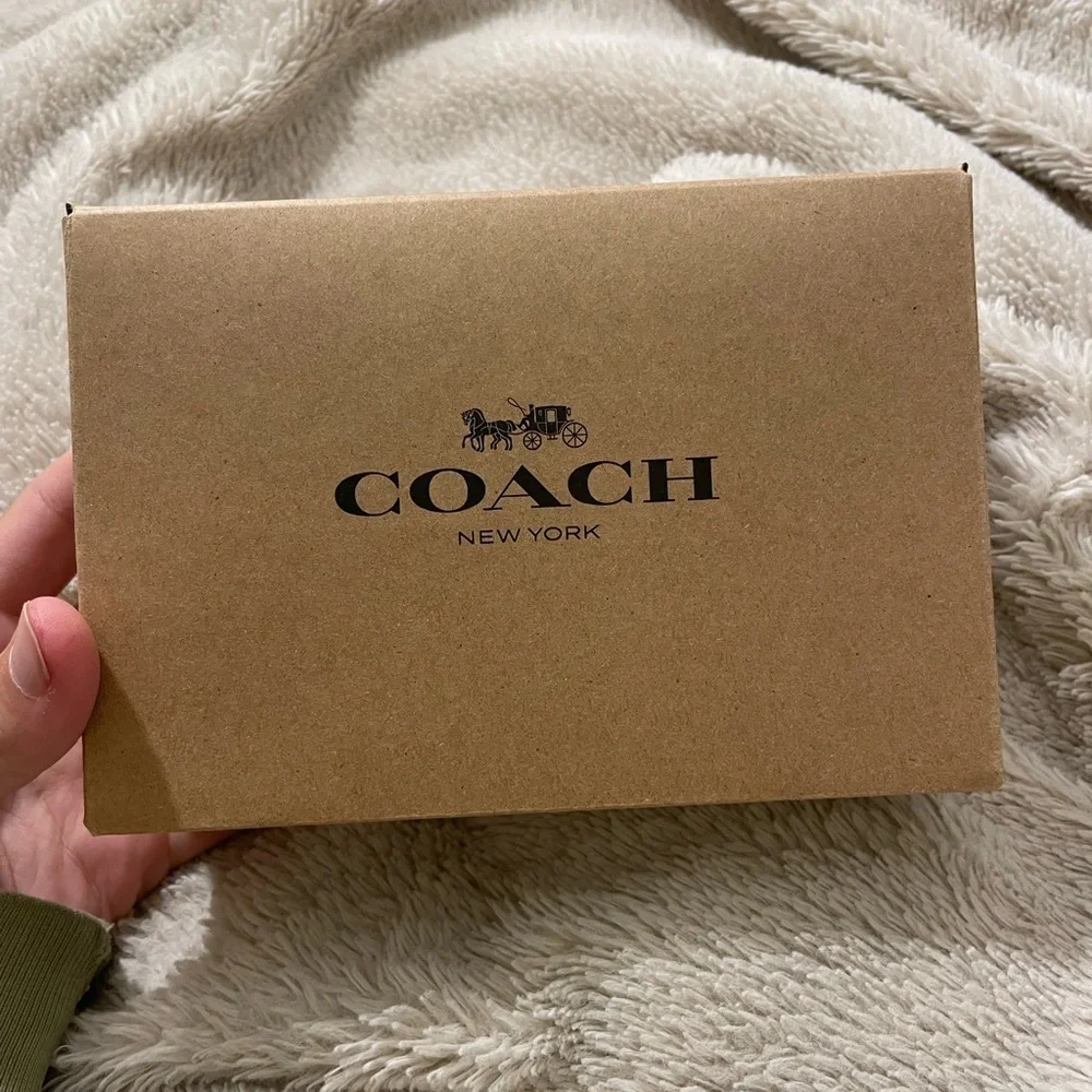 NWT Coach Wristlet Zip Rocket Patterned With Box